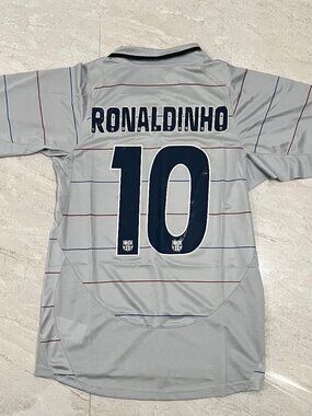 Barcelona 03/04 Away jersey - Ronaldinho #10 US SIZE X-LARGE